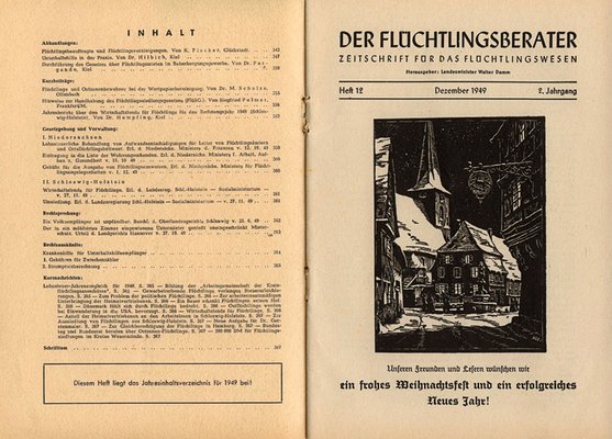 "Der Flüchtlingsberater", erschienen zwischen 1948 und 1956