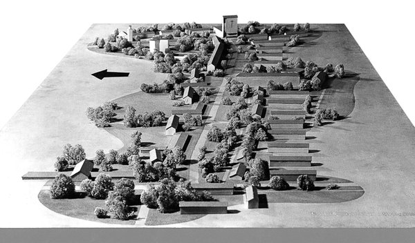  Modell der Siedlung Espelkamp, 1956. © ullstein bild